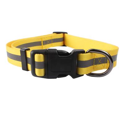 China Cheap Soft Fabric Reflective Dog Collar DETACHED Bulk Price Package Wholesale for sale