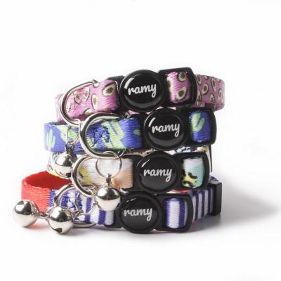 China Wholesale DETACHED Logo Sublimation Custom Luxury Pet Cat Collar Alibaba Sample Free for sale