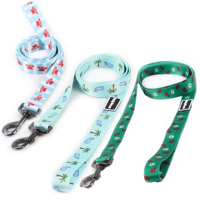 China Long Viable Strap Sublimation Customized Logo Pet Leash Quality Dog Leads Wholesale for sale