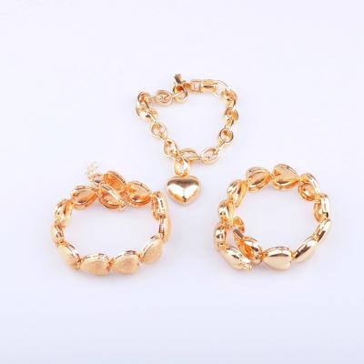 China CLASSIC 2021 Hot Selling Fashionable Zircon Bracelet And Ring Jewelry Bangle Set Link Chain Bracelet for sale