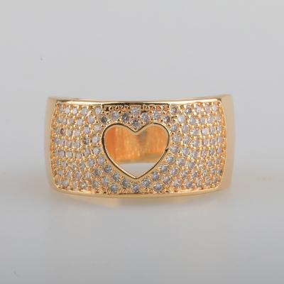 China FASHIONABLE New Arrival INS Amazon Hot Sale Copper Ring Copper Fashion 18K Gold Plated for sale