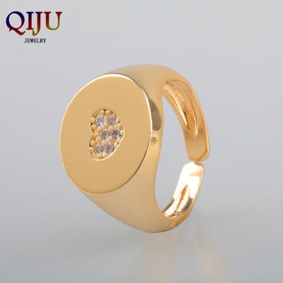 China Jewelry Stores CLASSIC Perfect 18k Heart Tail Ring With Good Offer Adjustable Ring for sale