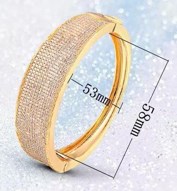 China FASHIONABLE Elegant CZ Cubic Zirconia Bracelet and Ring Wedding Jewelry Set in White Gold/Gold Plated for sale