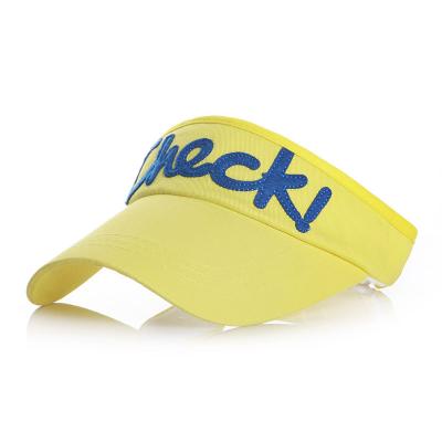 China For Sports Baby Sun Visor Hats And Yellow Hats for sale