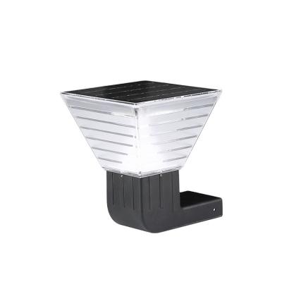 China With mono solar panel in high work efficiency > GEBOSUN 21% Central Square IP65 Wall Mounted Waterproof Solar Led Garden Light for sale