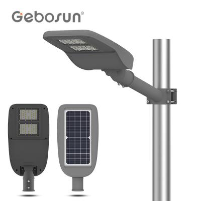 China ROAD GEBOSUN 15w high power IP65 waterproof outdoor aluminum garden all in one solar led street light for sale