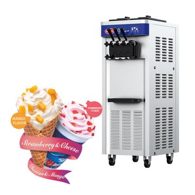 China PORTABLE Automatic Commercial Single Head Ice Cream Maker One-Button Ice Cream Machine Large Outlet for sale