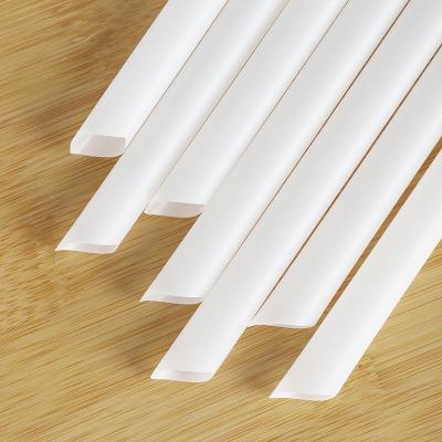 China Biodegradable Coffee Biodegradable Fine Coke Beverage Straw PLA Straw 6mm Straight Independent Packaging Can Be Set LOGO for sale