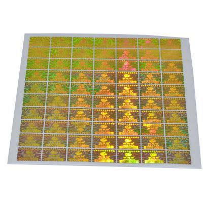 China Waterproof Safety Holographic Sticker for sale