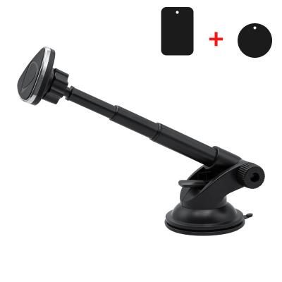 China Windshield Adjustable Telescopic Dashboard Phone Holder Universal Magnetic Car Mount for sale