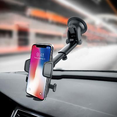 China Universal Adjustable Telescopic Car Phone Mount Windshield Dashboard Mobile Phone Holder For Car for sale