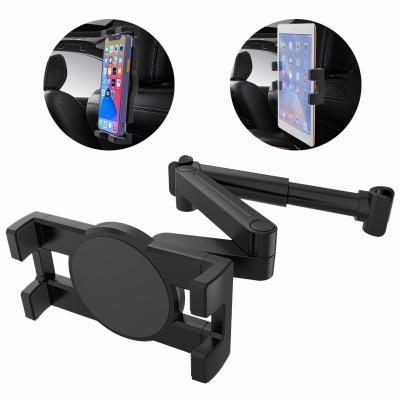 China Adjustable Universal Rear Seat Mobile Phone Car Mount Headrest Tablet Holder for sale