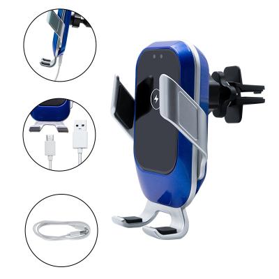 China Adjustable Car Mount Charger Mouth Air Car Smart Phone Charging Car Wireless Bracket for sale