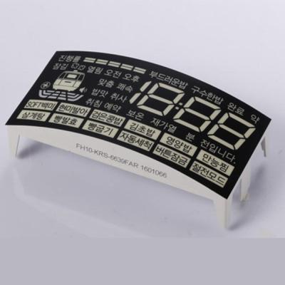 China Curve Shape Custom LED Displays 16mm Resolution For Refrigrator Controller for sale