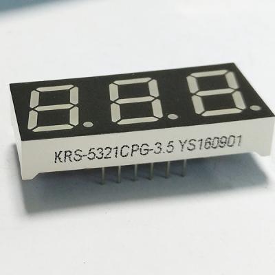 China Customized 0.52 Inch Alphanumeric LED Display 3 Digit Seven Segment for sale