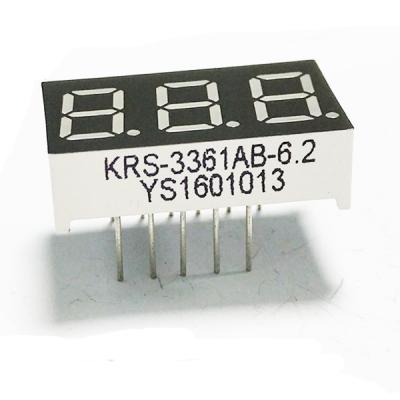 China Customized 0.36 Inch 3 Digit LED Number Display Common Anode OEM ODM for sale