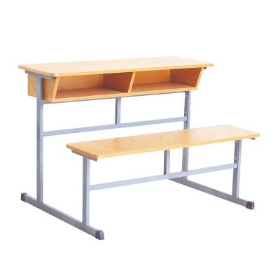 China Wholesale Modern School Student Furniture Chair Table Set Combine School Desk Bench Set For College for sale