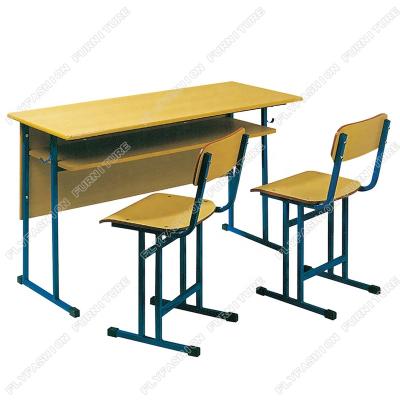 China Modern Double Seats Table School Sets Classroom Chairs With Desk Furniture School Set For Kids for sale