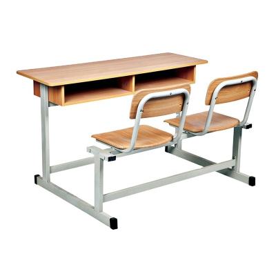 China Modern Combo Student Desk And Chair Kids Study Chair Classroom Table And Desk For Student for sale