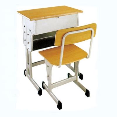 China Modern Height Adjust Elementary School Student Desk And Heavy Duty Chair for sale