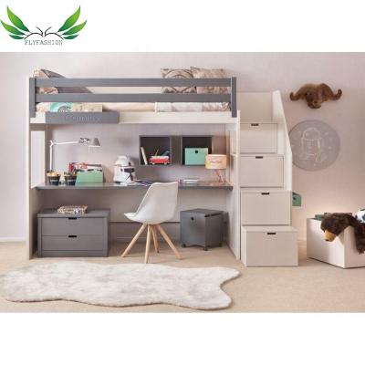 China Modern Hot Sale Princess Wooden Bed Double Bunk Bed Twins Kids Bed for sale