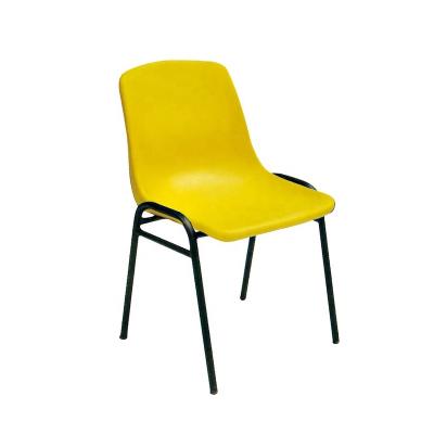 China Plastic Chairs Traditional High Quality Plastic Office Plastic Chairs Yellow Counter Height Plastic Chair for sale