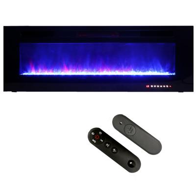 China 72 Inch Modern Indoor Remote Control Led Three Sides Luxury 3d Built In Mirror Electric Fireplace With Humidifier Remote Furniture Self Holder for sale