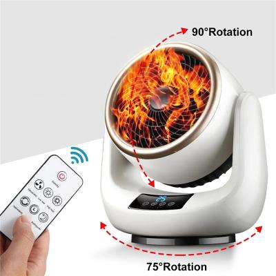 China Heater Fan Winter 3 Speeds Home Office Cold Hot Cold Heating Machine Portable Household Electric Air Fan Heater Desktop 1500W for sale