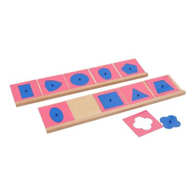 China Environmental and Healthy Montessori Materials Wooden Toys Metal Educational Insets with 2 Racks for Kids for sale