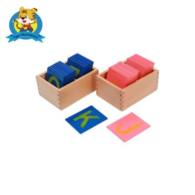 China Wooden Montessori Educational Toy Educational Lower and Sand Capital Letters for Kids for Study for sale