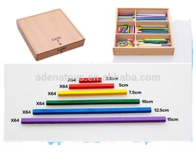 China pre school froebel professional gifts wooden educational toys froebel GABE 8 sticks F008 for sale