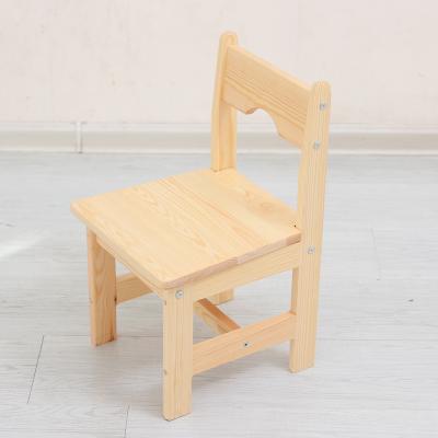 China Pine Wood Montessori Furniture Kids Wooden Chair for Kindergarten and Preschool Classroom for sale