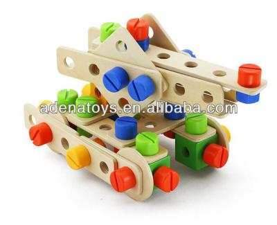 China Wooden Children Assembling DIY Educational Toys Screw Combination Toy AT007 for sale