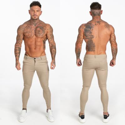 China Viable Newcomer Viable Check Pants Khaki Wholesales High Quality Super Fit Stretch Chino Pants Mens Gray Plaid Ajo Chinos Slim for sale