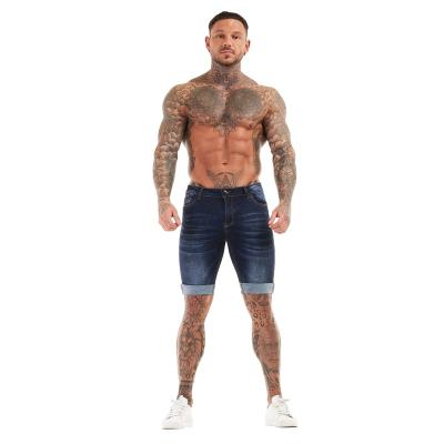 China High Quality Slim Fashion QUICK DRY QUICK DRY Stretch Ripped Jeans Shorts Men's Denim Shorts Lattice Shorts for sale