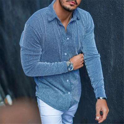 China New Amazon Autumn Hot Selling Pattern Men's Vertical Lapel Men's Thermal Shirt Thin Cotton Long Sleeve Breathable Hot-selling Thermal Shirt for sale