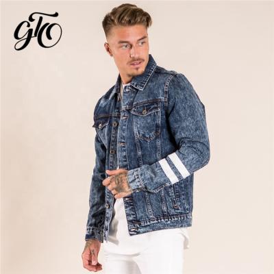 China Breathable Breathable Jackette For Men New Pattern Blue Color Jeans Custom Made Jacket For Men Jackette Coat Man Foot Sleeve Chaqueta for sale