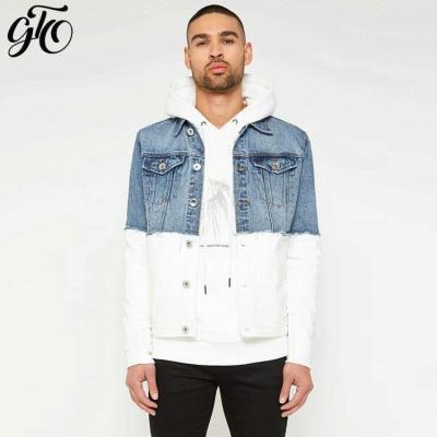 China Latest Design Breathable Mens Winter Long Sleeve Custom Denim Jacket for sale