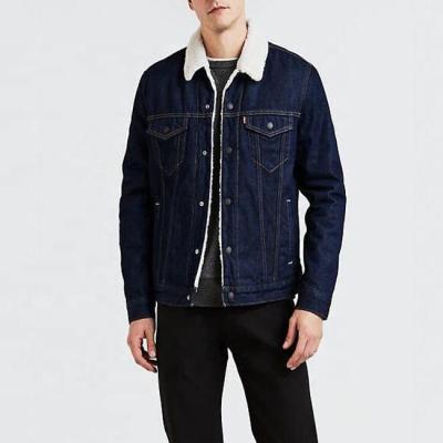 China Wholesale Breathable Stylish Jacket Washed Blue Custom Men Winter Denim Jackets for sale