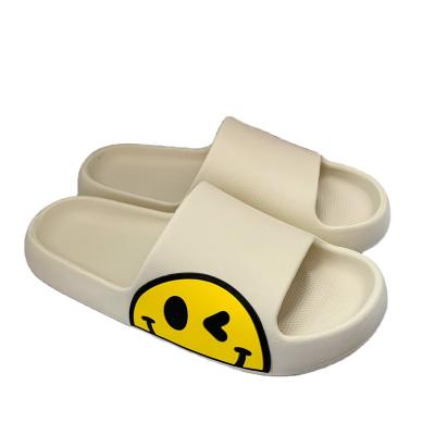 China Custom Logo Sneaker Slipper Bedroom Slide Sandal Chaussure Sandalia Chinelo Sandal Dropshipping Men Light Smiley Face Slippers For Women for sale