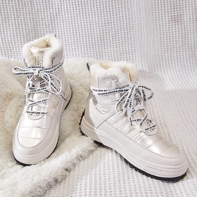 China Wholesale custom made casual sneakers shoes fashion winter boots women warm botas De antiskid ladies nieve white snow boots for women for sale