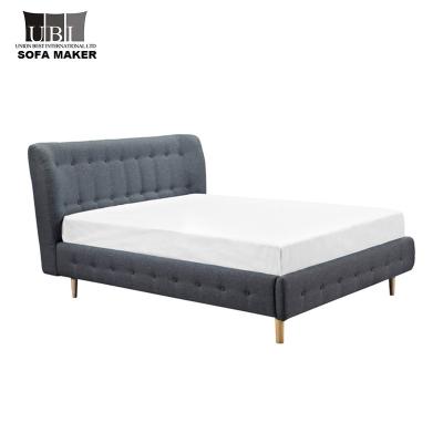 China New Pattern Soft High Quality Soft Velvet Cloth Full Bed Frame for sale