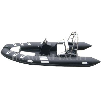 China 2020 new arrival hypalon fiberglass rigid rib boat 4.7m 470 rib boat with outboard engine for sale