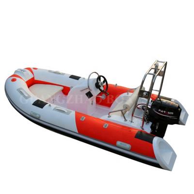 China Luxury Nice Boats 13ft 3.9m 4 Person PVC Rib Inflatable Rowing Boat Rib 390 for sale