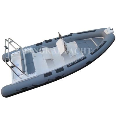 China Luxury Nice Boats Wholesale CE Approval 1.2mm PVC Hypaon Fiberglass Hull Boat Rib 680 for sale