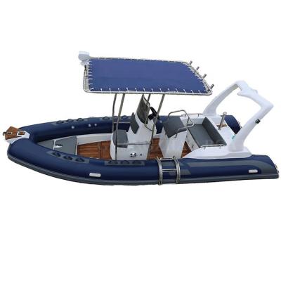 China Center Console Luxury Interesting Fiberglass Boats 19ft 5.8m Inflatable Fishing Boat RIB580 for sale