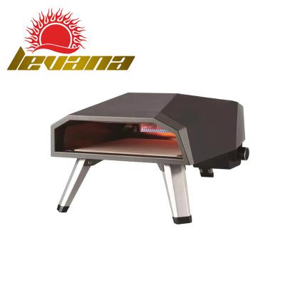 China Hot Selling Portable Pizza Oven Stainless Steel Adjustable Height Pizza Oven 16 Inch Gas BBQ Grill American Family Gathering for sale