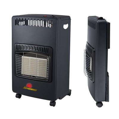 China Newly Hotel Design Folding Gas Heater Easily Assemble Infrared 5 Wheels Portable Natural Gas Heater For Home Use for sale