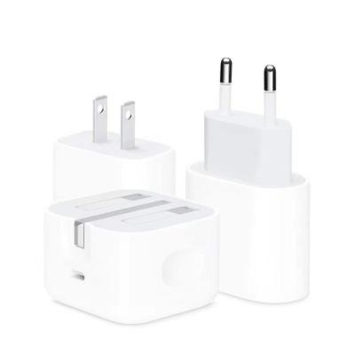 China USB-C Folding Mobile Phone EU USA R-U AU 20W Palladium Wall Charger For Apple iphone12 Fast Charging 20W Palladium Charging Head for sale