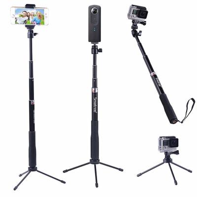 China Brand Protect Extension Pole Monopod for gopros Extendable Handheld Selfie Stick for Xiaomi YI Xiaoyi Action Camera smatree SmaPole Q3 for sale